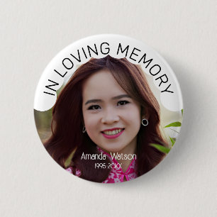 Badge Rond 5 Cm Hommage funéraire photo moderne