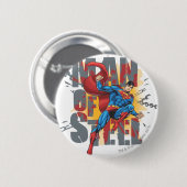 Badge Rond 5 Cm Homme d'acier (Devant & derrière)