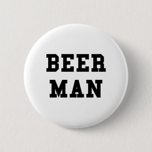 Badge Rond 5 Cm Homme de bière (Devant)