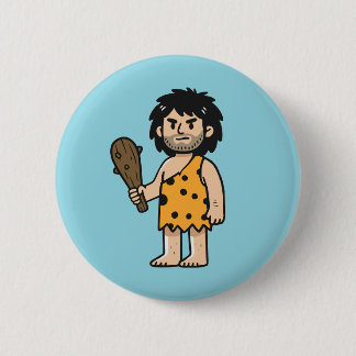 Badge Rond 5 Cm homme de la grotte de Throk