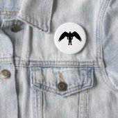 Badge Rond 5 Cm Homme de mite (En situation)