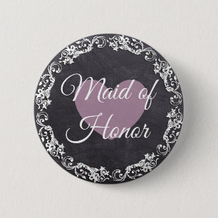 Badge Rond 5 Cm Homme d'honneur Chalkboard Style Bachelorette Part