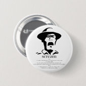 Badge Rond 5 Cm homme hurlant avec définition (Devant & derrière)