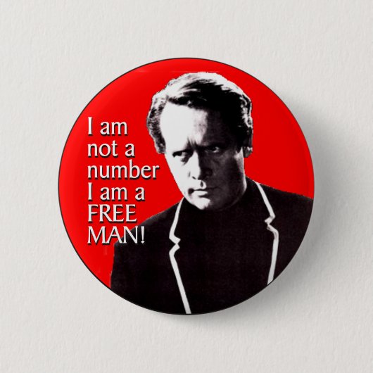 Badge Rond 5 Cm Homme libre (Devant)