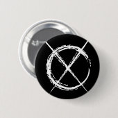 Badge Rond 5 Cm Homme mince (Devant & derrière)