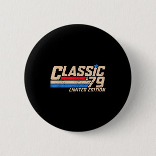 Badge Rond 5 Cm Hommes 47 ans 1979 Classique '79