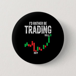 Badge Rond 5 Cm Hommes Femmes Cool Bourse Trader Jour de négociati