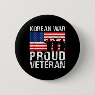 Badge Rond 5 Cm Hommes militaires Femmes Fières Vétéran de la guer