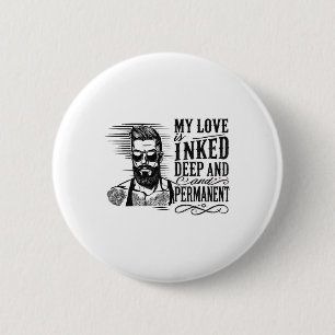 Badge Rond 5 Cm Hommes pour anti-Valentine's Day Enked Man Tattooe