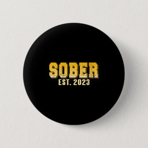 Badge Rond 5 Cm Hommes Sober Est 2023 Redressement Milles Pride