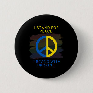 Badge Rond 5 Cm Hommes Ukraine - Je suis avec l'Ukraine - Je suis