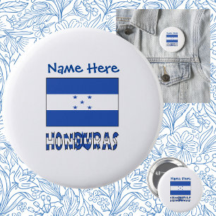 Badge Rond 5 Cm Honduras et Drapeau Hondurien Personnalisation Ble