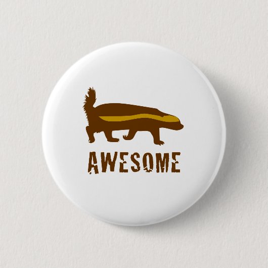 Badge Rond 5 Cm Honey Badger (Devant)