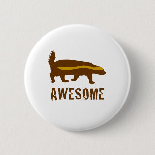 Badge Rond 5 Cm Honey Badger