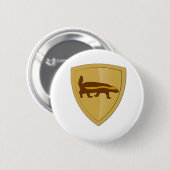Badge Rond 5 Cm Honey Badger Shield & Crest (Devant & derrière)