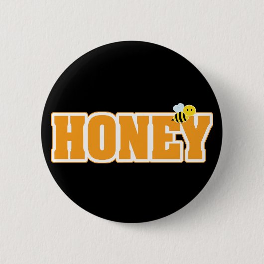 BADGE ROND 5 CM HONEY BEE (Devant)