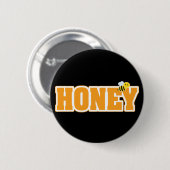 BADGE ROND 5 CM HONEY BEE (Devant & derrière)