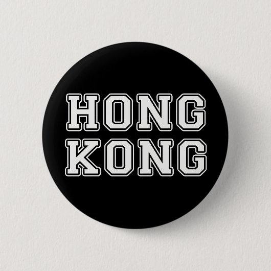 Badge Rond 5 Cm Hong Kong (Devant)