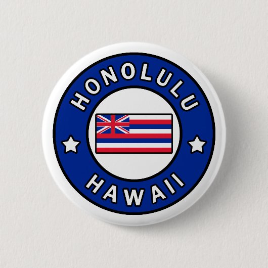 Badge Rond 5 Cm Honolulu Hawaii (Devant)