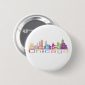 Badge Rond 5 Cm Hoodie de Chicago City (Devant & derrière)