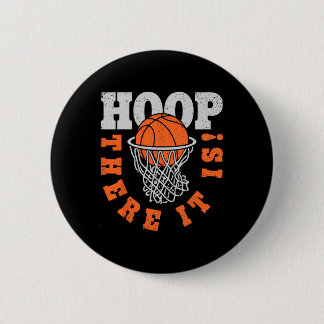 Badge Rond 5 Cm Hoop Là C'Est Le Joueur De Basketball Amusant Gif