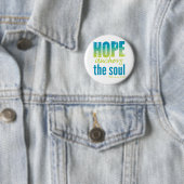 Badge Rond 5 Cm Hope Ancres Soul - Hébreux 6:19 (En situation)
