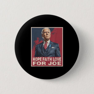 Badge Rond 5 Cm Hope Faith Love For Joe Pray For Joe Standing With