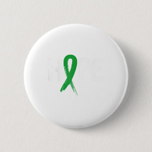 Badge Rond 5 Cm Hope Green Ribbon Sensibilisation à la santé menta
