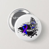 Badge Rond 5 Cm Hope Rheumatoid Arthrite papillon (Devant & derrière)