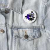 Badge Rond 5 Cm Hope Rheumatoid Arthrite papillon (En situation)