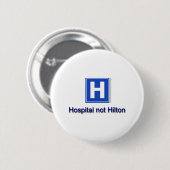Badge Rond 5 Cm Hôpital (Devant & derrière)