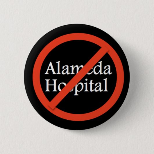 Badge Rond 5 Cm Hôpital d'Alameda, Alameda CA 94501 (Devant)