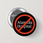 Badge Rond 5 Cm Hôpital d'Alameda, Alameda CA 94501 (Devant & derrière)