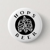 Badge Rond 5 Cm Hops Beer (Devant)