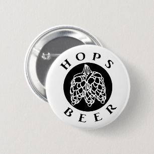 Badge Rond 5 Cm Hops Beer