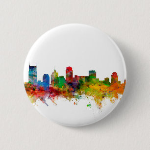 Badge Rond 5 Cm Horizon de Nashville Tennessee