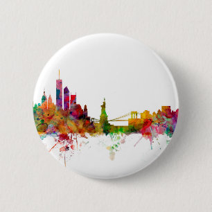Badge Rond 5 Cm Horizon de New York