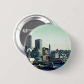 Badge Rond 5 Cm Horizon de Seattle (Devant & derrière)