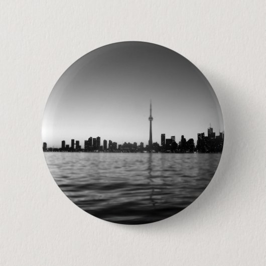 Badge Rond 5 Cm Horizon de Toronto (Devant)