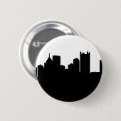 Badge Rond 5 Cm Horizon de ville de Pittsburgh (Devant & derrière)