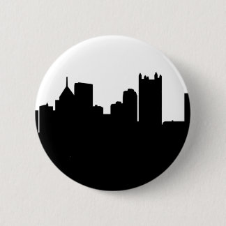 Badge Rond 5 Cm Horizon de ville de Pittsburgh