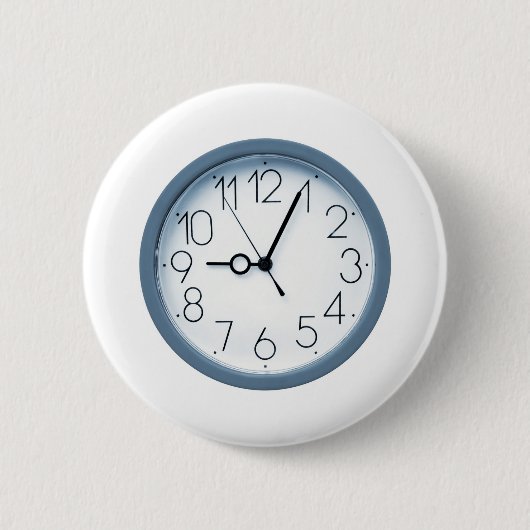 Badge Rond 5 Cm Horloge (Devant)