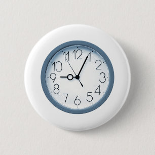 Badge Rond 5 Cm Horloge
