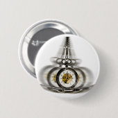 Badge Rond 5 Cm Horloge de rotation d'hypnose (Devant & derrière)