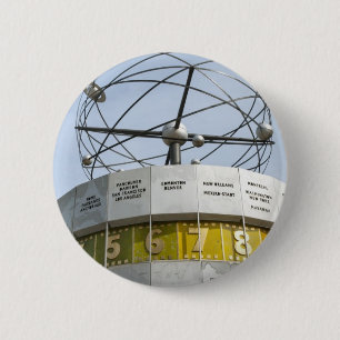 Badge Rond 5 Cm Horloge mondiale à Berlin