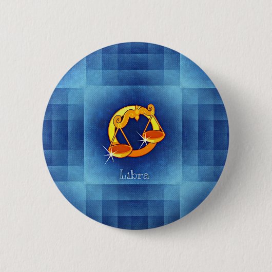 Badge Rond 5 Cm horoscope de libra (Devant)