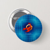 Badge Rond 5 Cm horoscope de scorpio (Devant & derrière)
