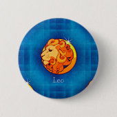 Badge Rond 5 Cm horoscope leo (Devant)