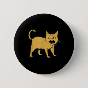 Badge Rond 5 Cm Horrible chat japonais