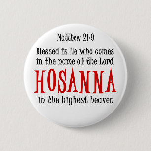 Badge Rond 5 Cm Hosanna